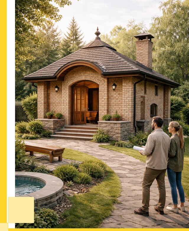 Проект кирпичной бани в Карабулаке от 30987 р. | ЭриданКрб