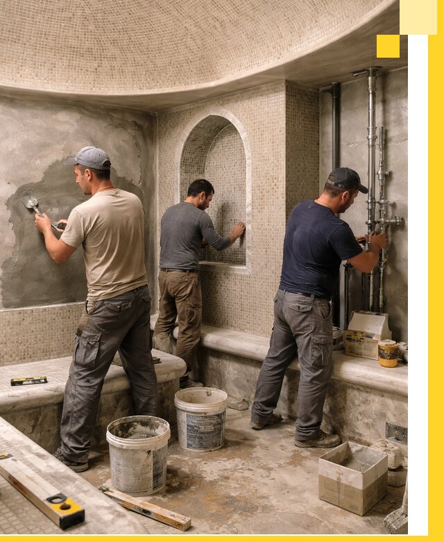 Профессиональный монтаж хамамов под ключ в Карабулаке с гарантией