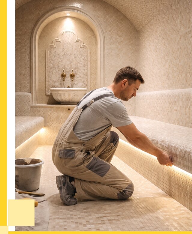 Отделка хамамов под ключ в Карабулаке от 5681 р. | ЭриданКрб