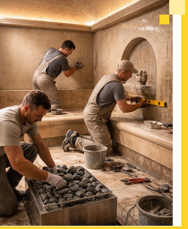 Проектирование и строительство хамама и сауны в Карабулаке