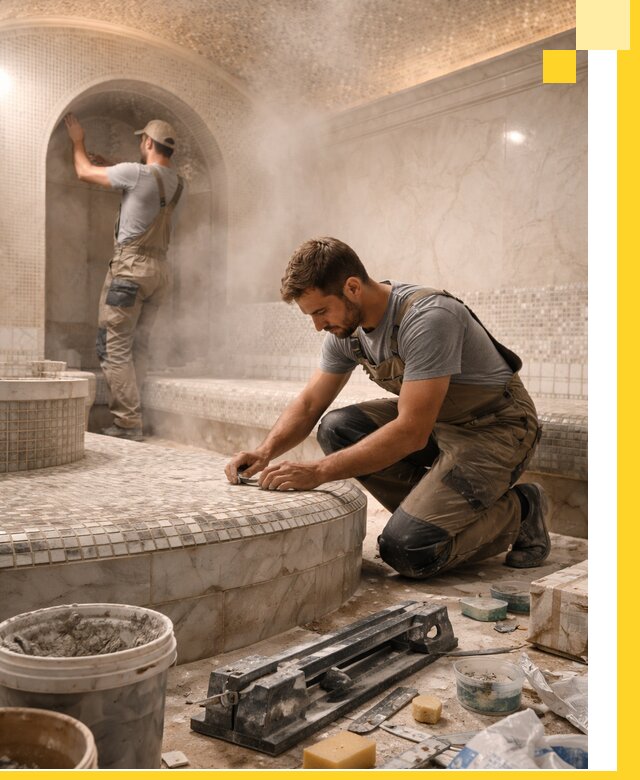 Профессиональный дизайн хамама и SPA под ключ в Карабулаке