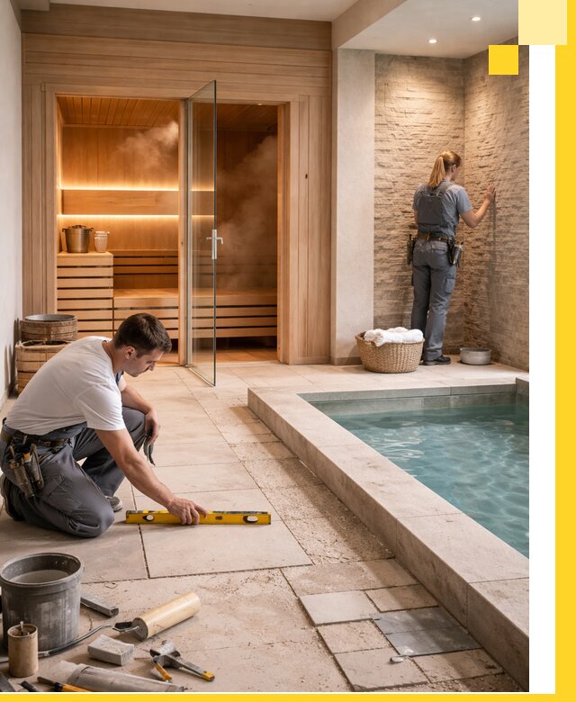 Комплексный дизайн и отделка интерьеров SPA под ключ в Карабулаке